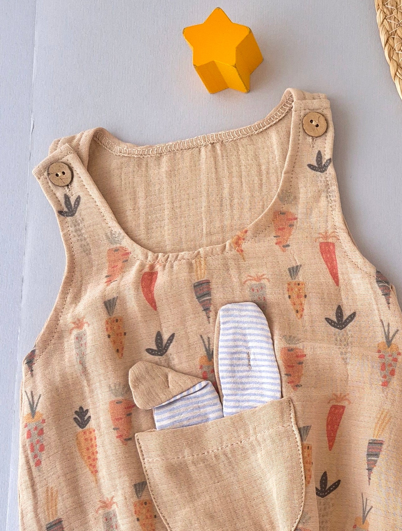 Carrot Patch Romper
