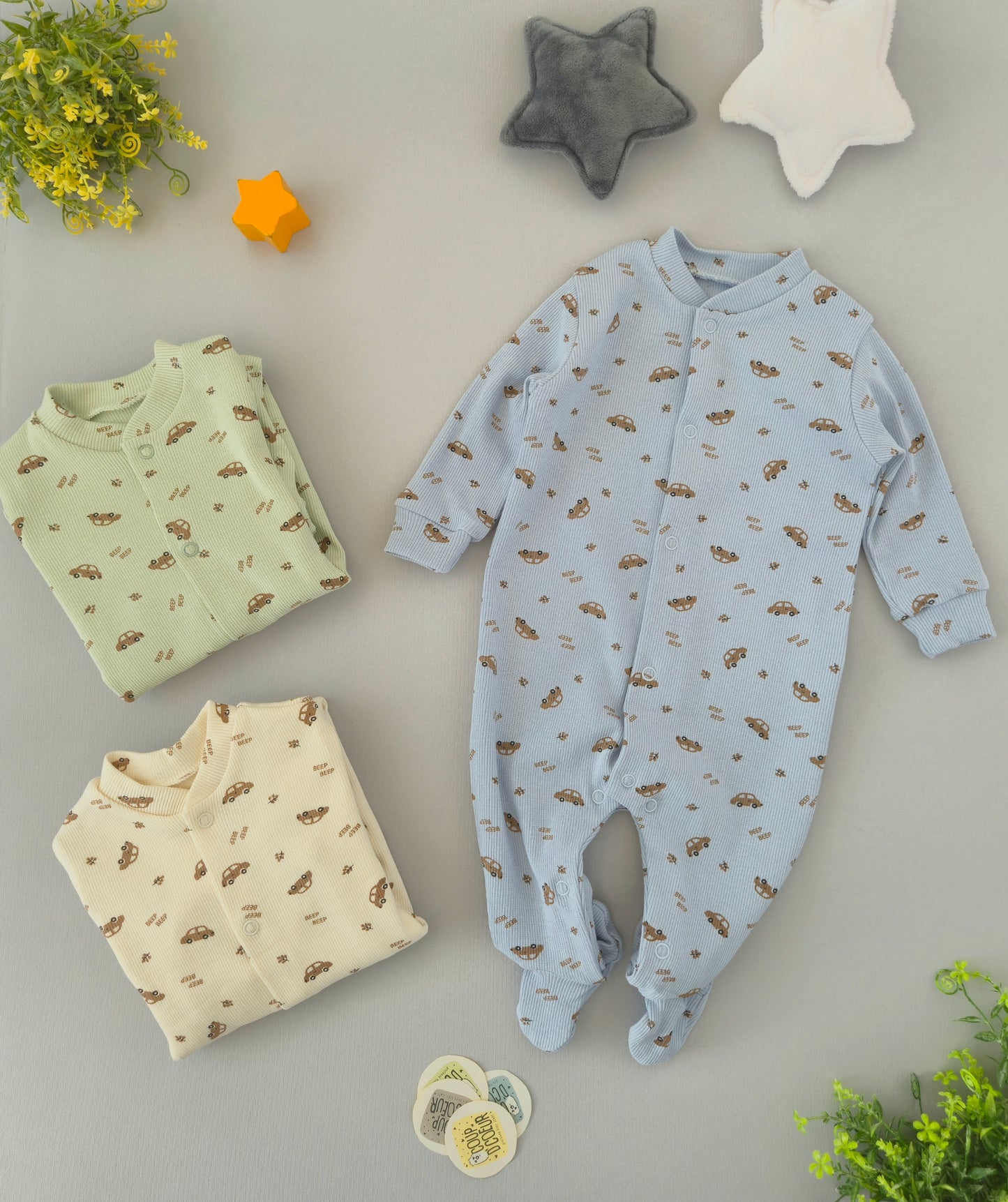 Beep beep overall-cotton closed legs