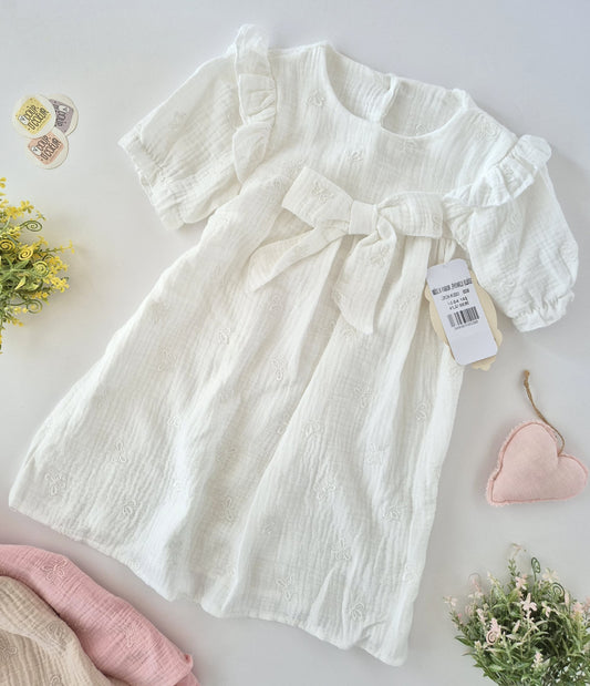 Garden Breeze Dress-White
