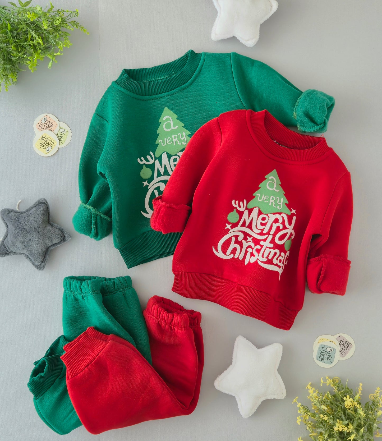 Merry Christmas Set-Fleece Inside