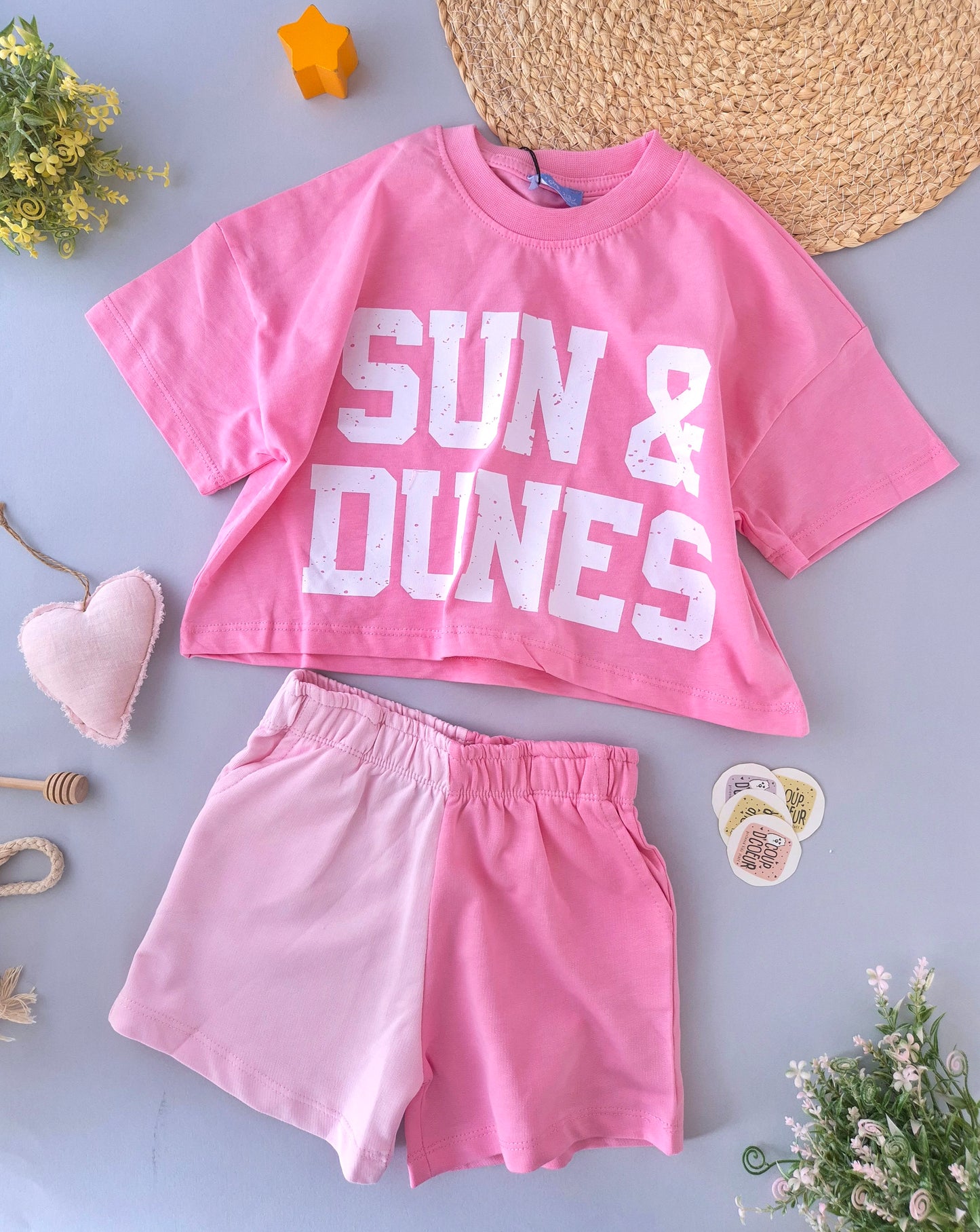 Pink Sands Cropped Set