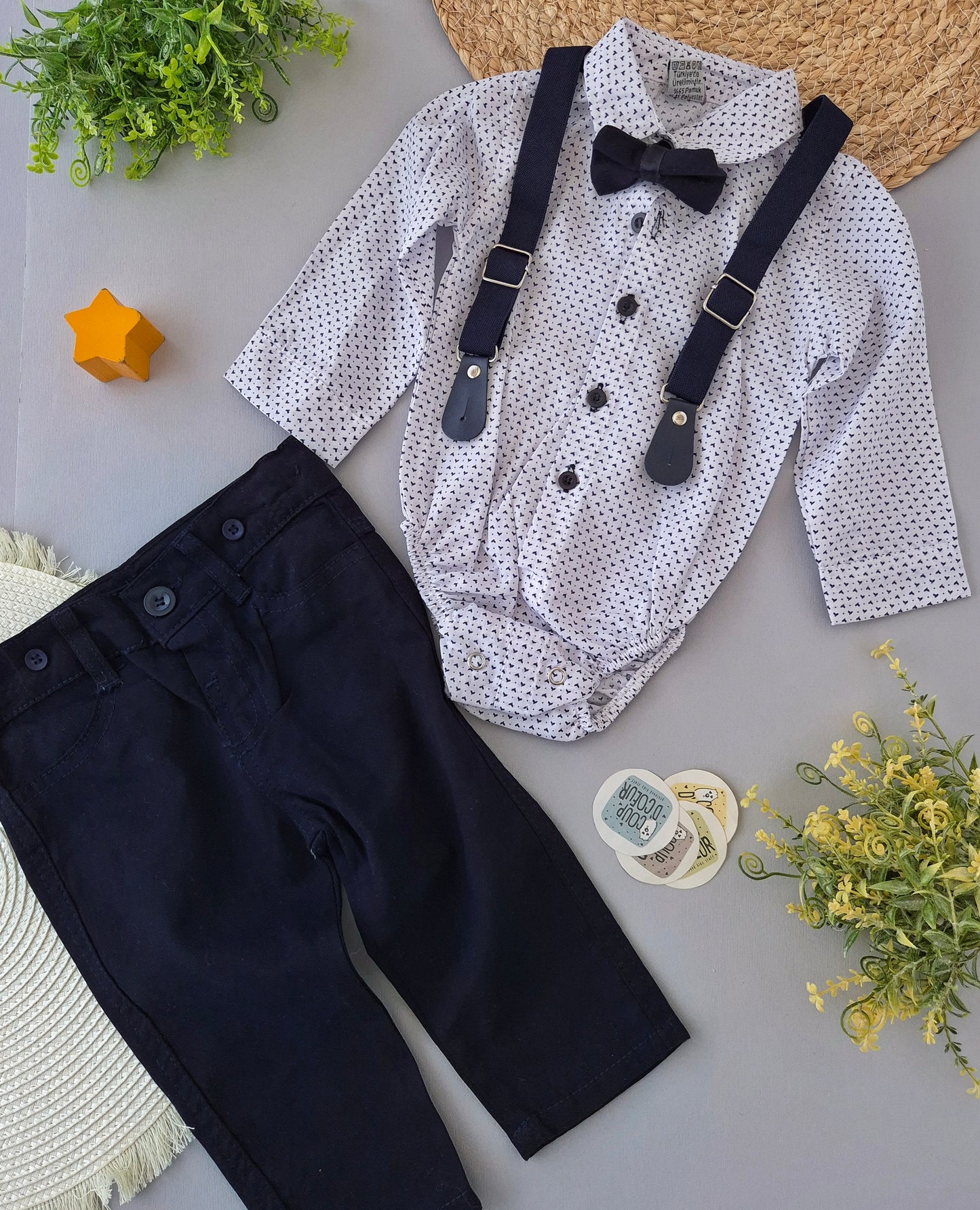 Oxford Suspenders Set