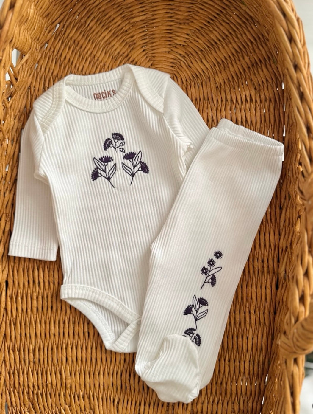 White Lavender Set-Cotton