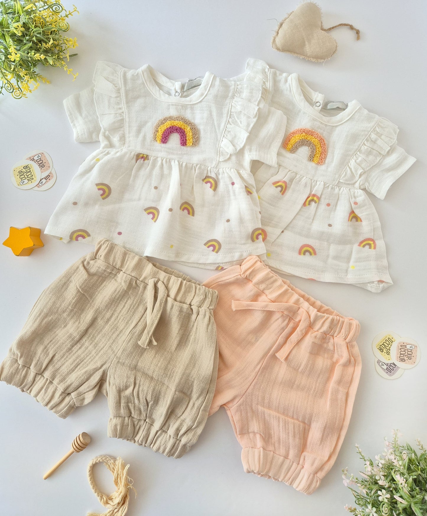 Rainbow set-muslin