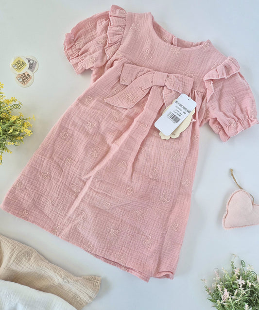Garden Breeze Dress-Pink
