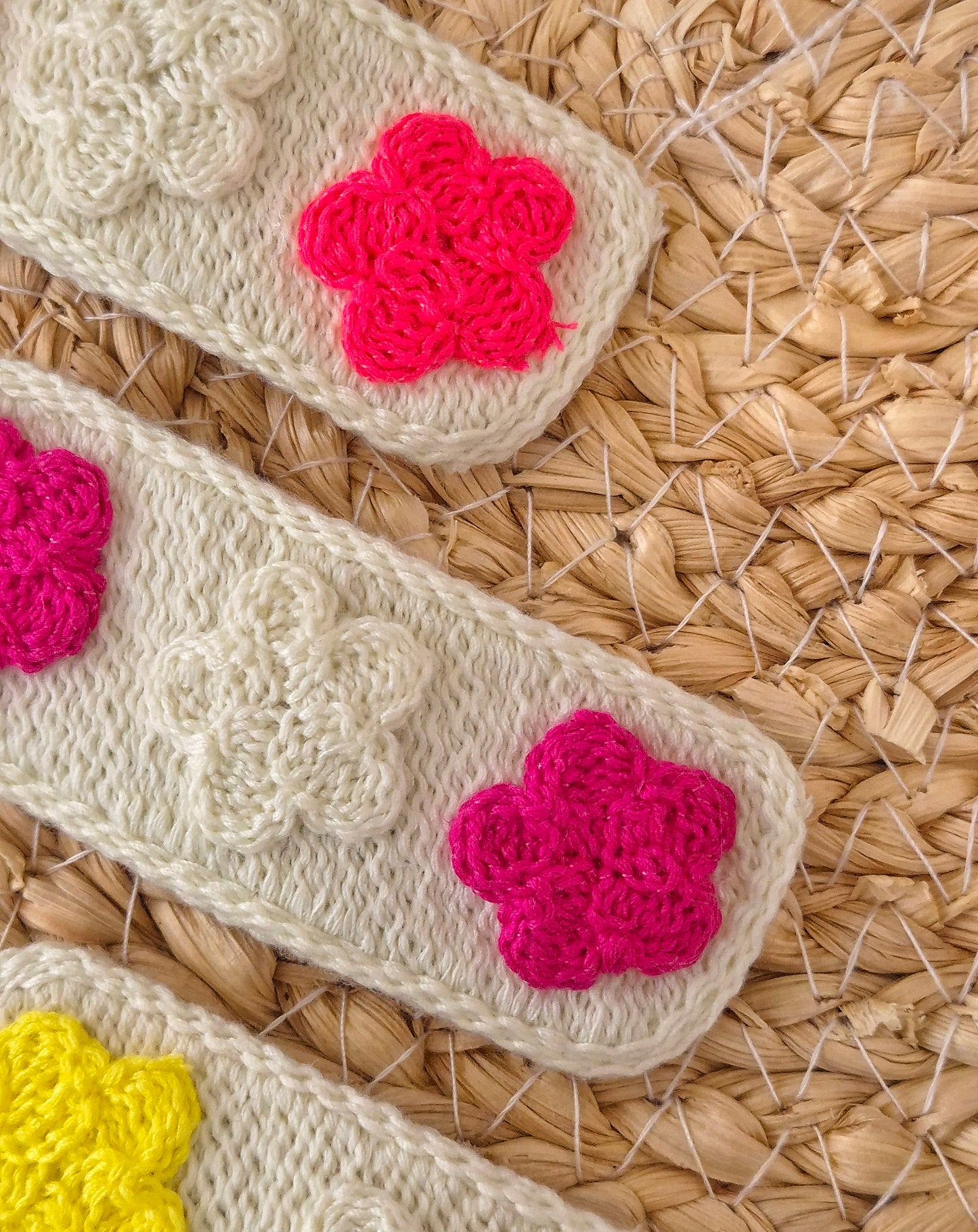 Knitted Hair Clips