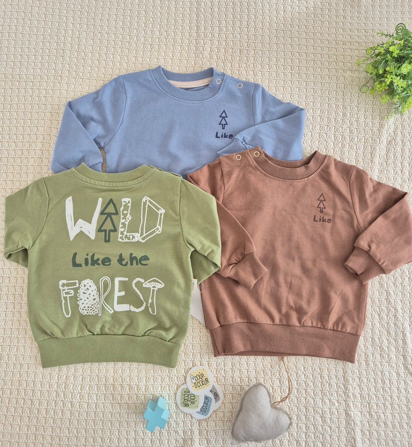 Wild like a forest sweater-cotton