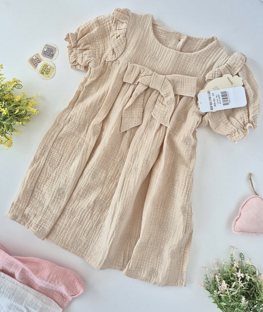 Garden Breeze Dress-Beige