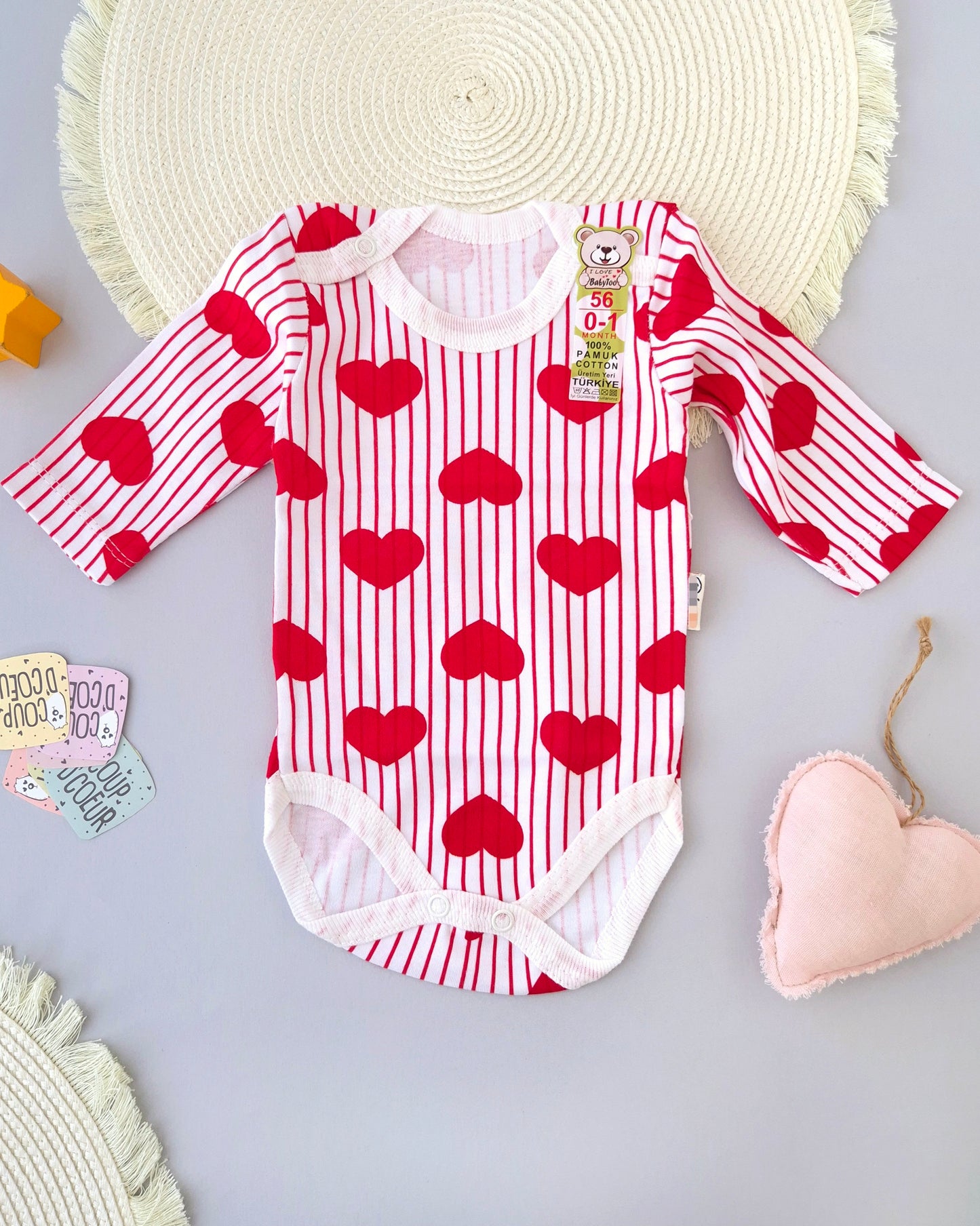 Bold Red Heart Bodysuit