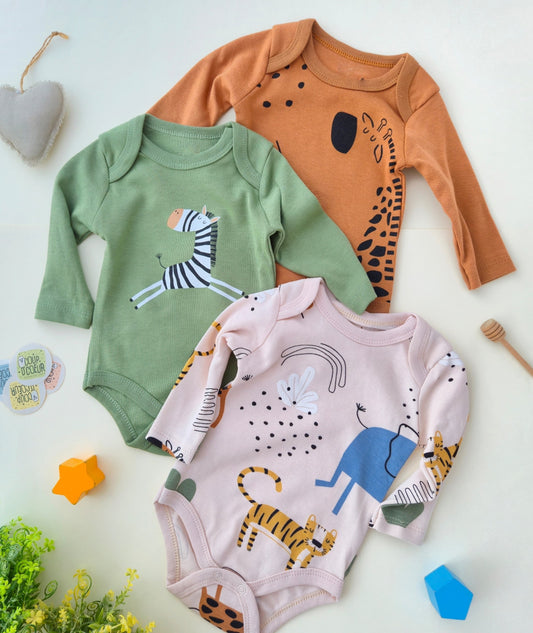 Animals bodysuits- cotton