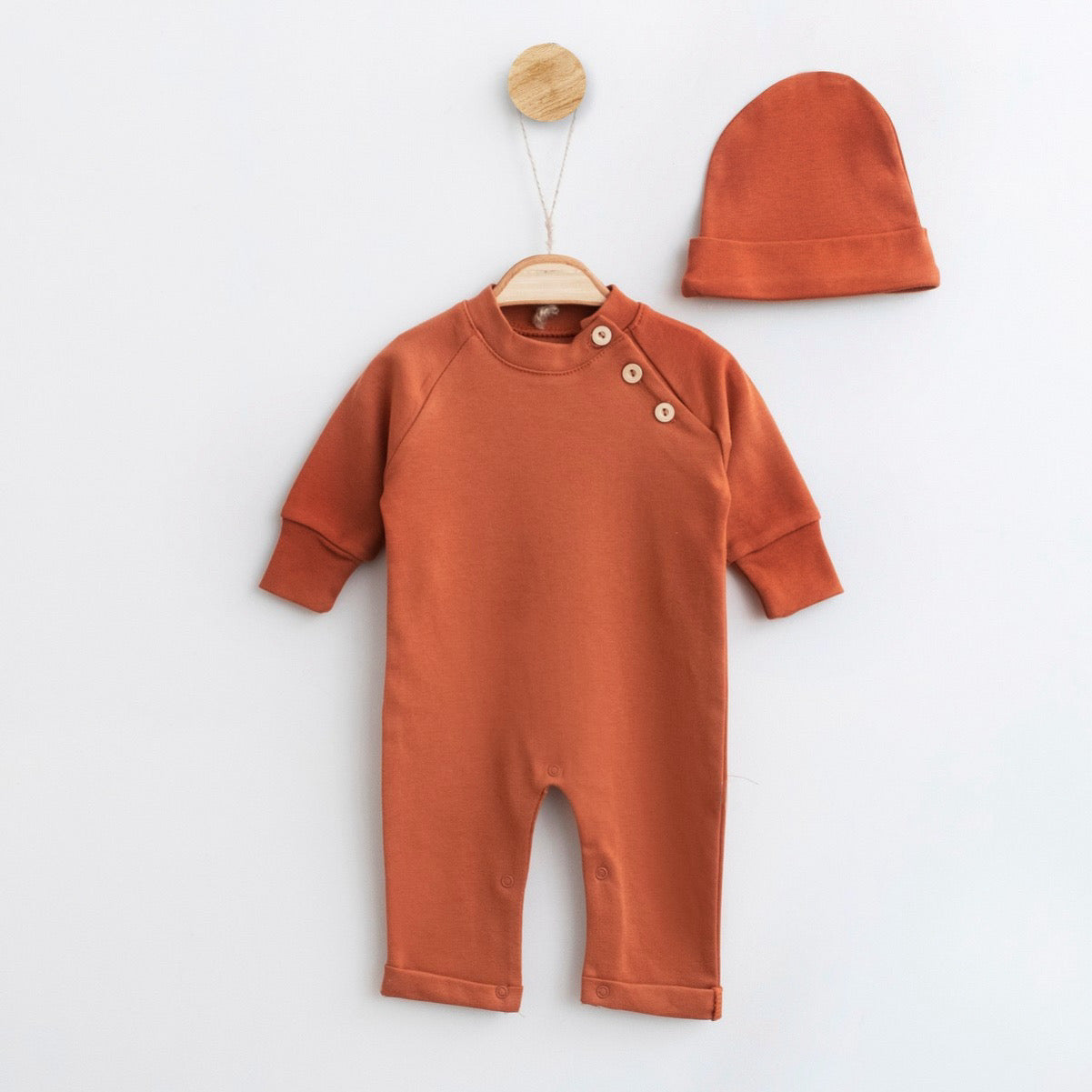 Cotton Overall - Brick
