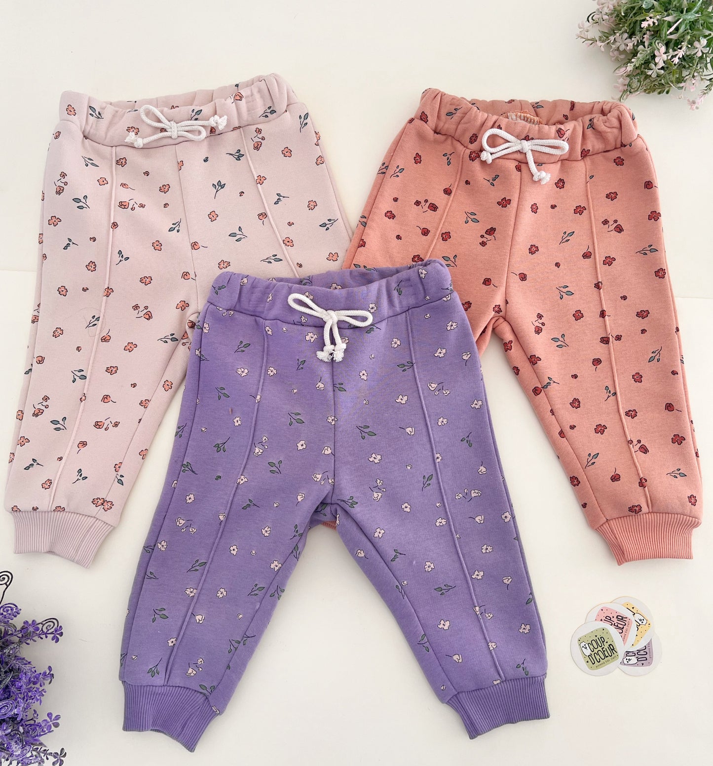 Floral Pants- Fleece Inside