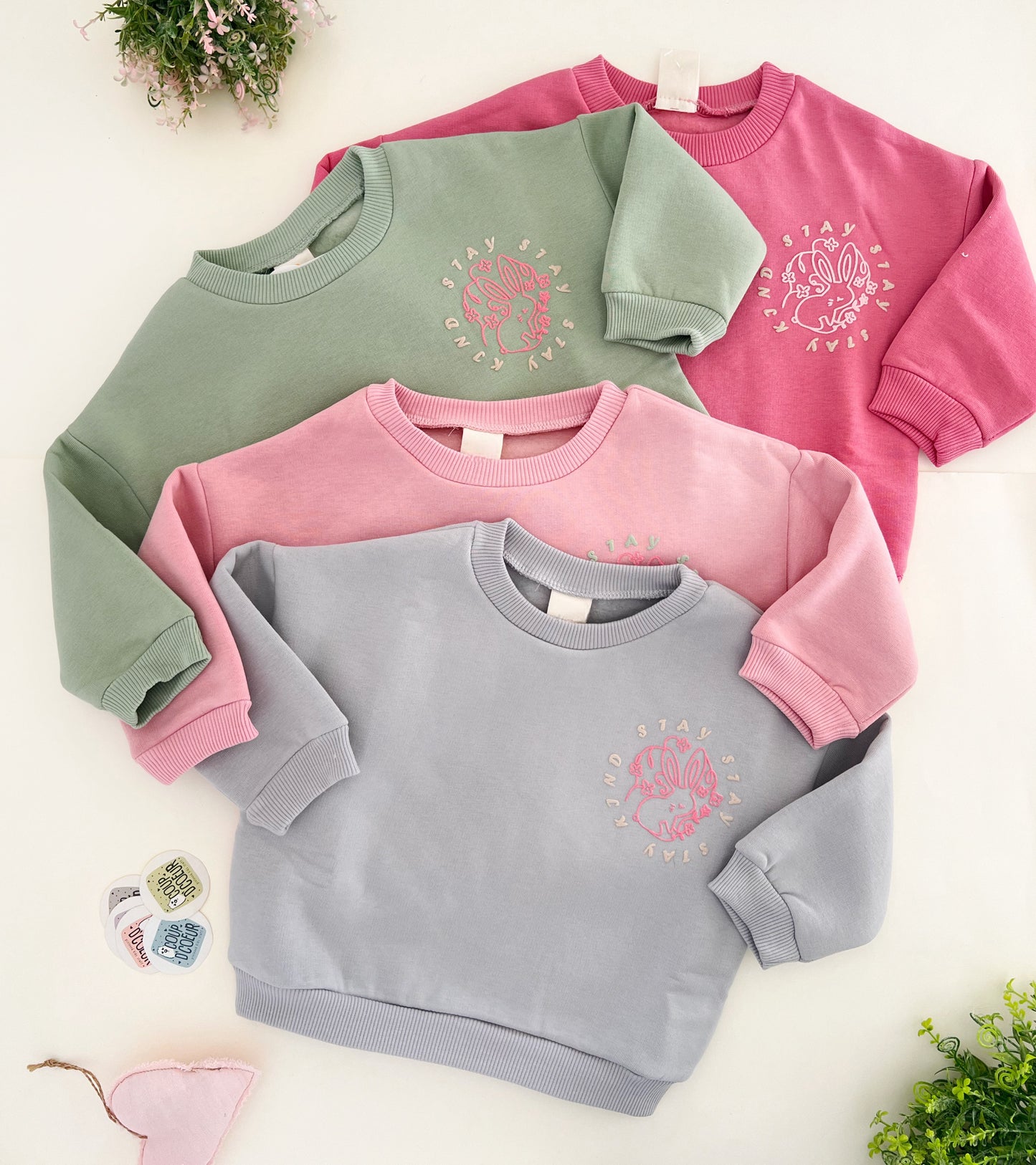 Stay Kind Sweater- Fleece Inside