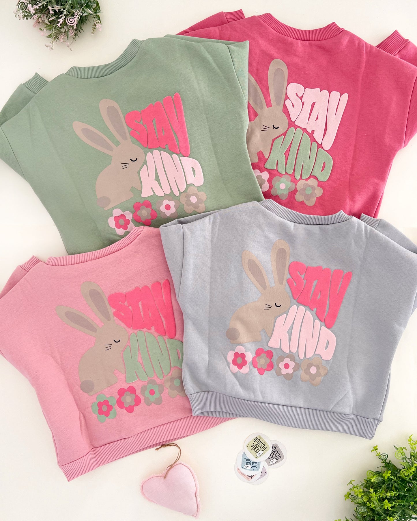 Stay Kind Sweater- Fleece Inside