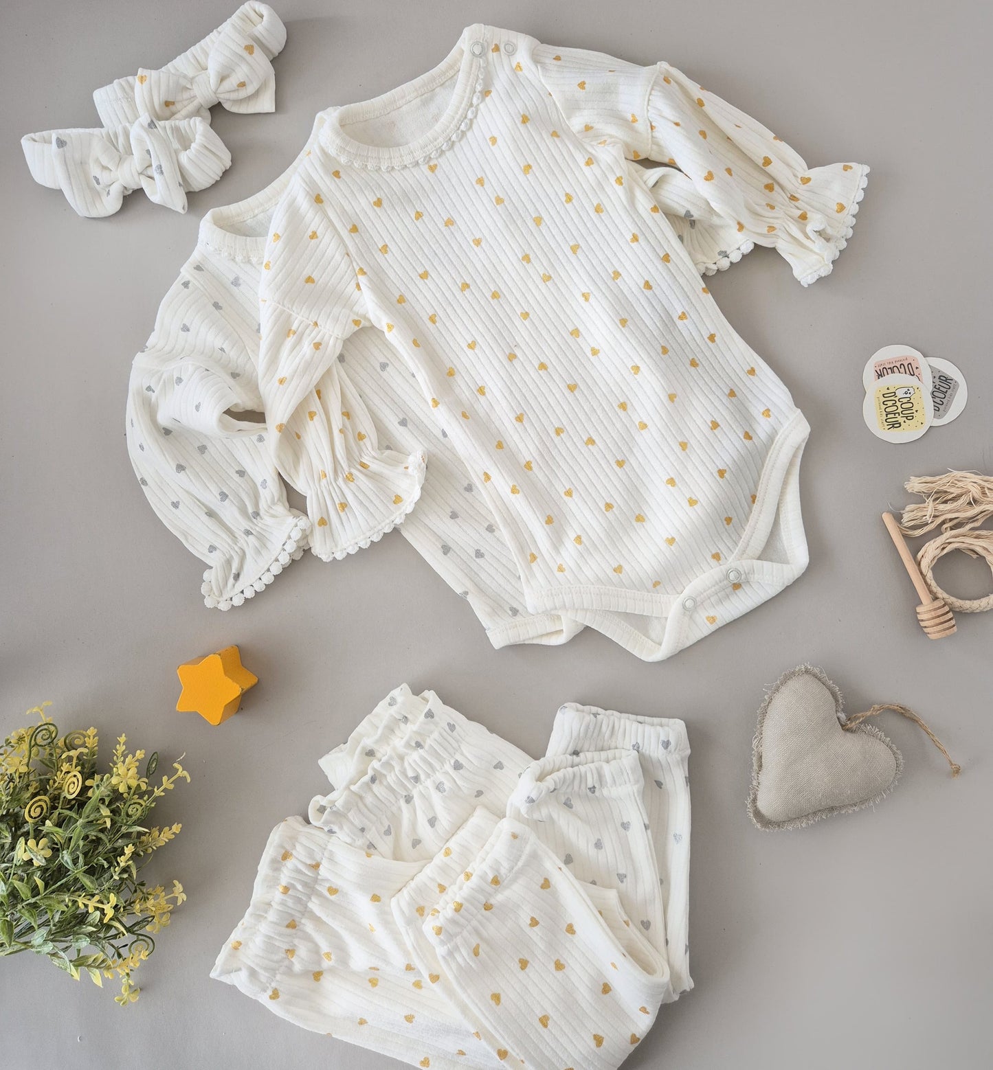Heart Set- Cotton