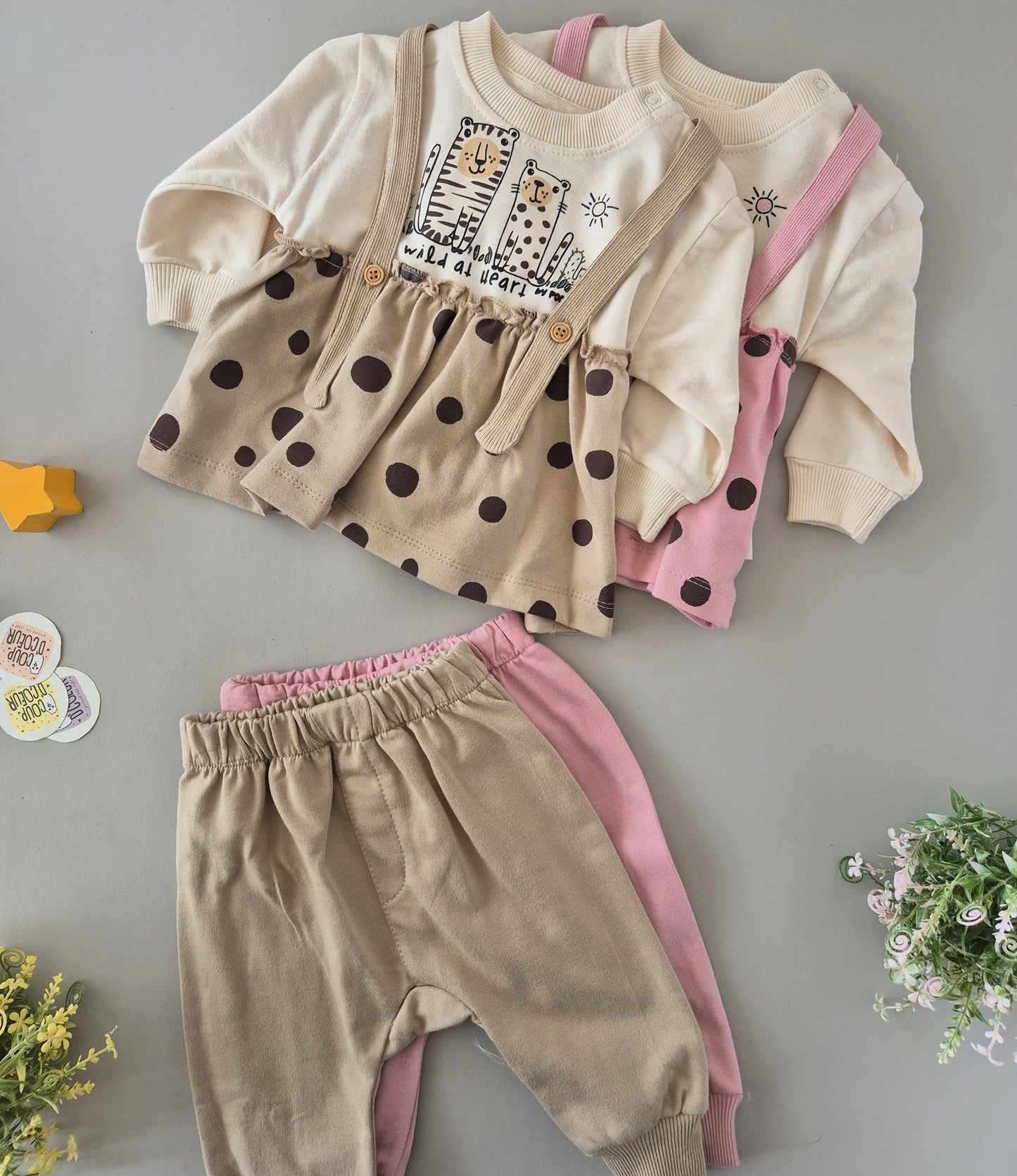 Wild at heart set- cotton