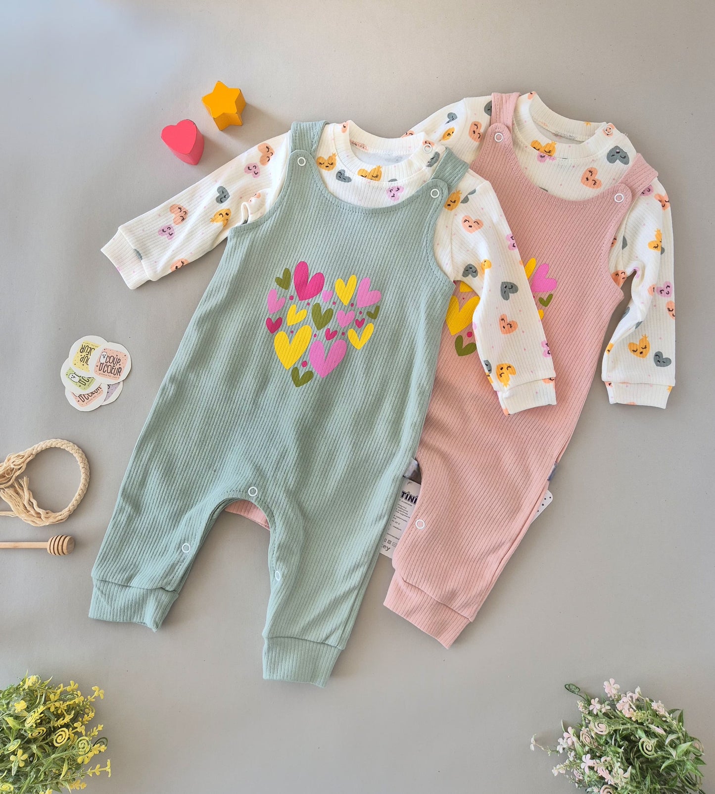 Hearts Jumpsuit- Cotton