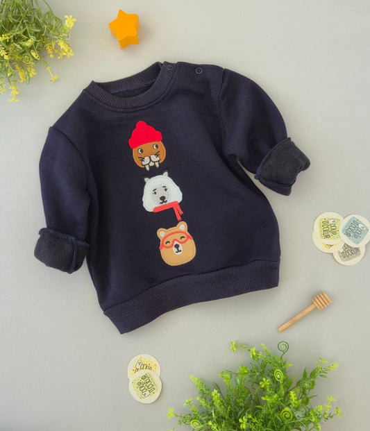 Faces sweater-fleece inside