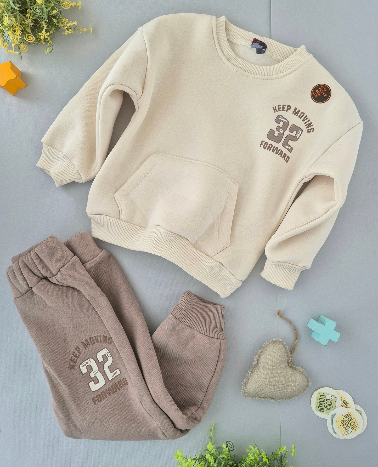 Keep moving set- fleece inside