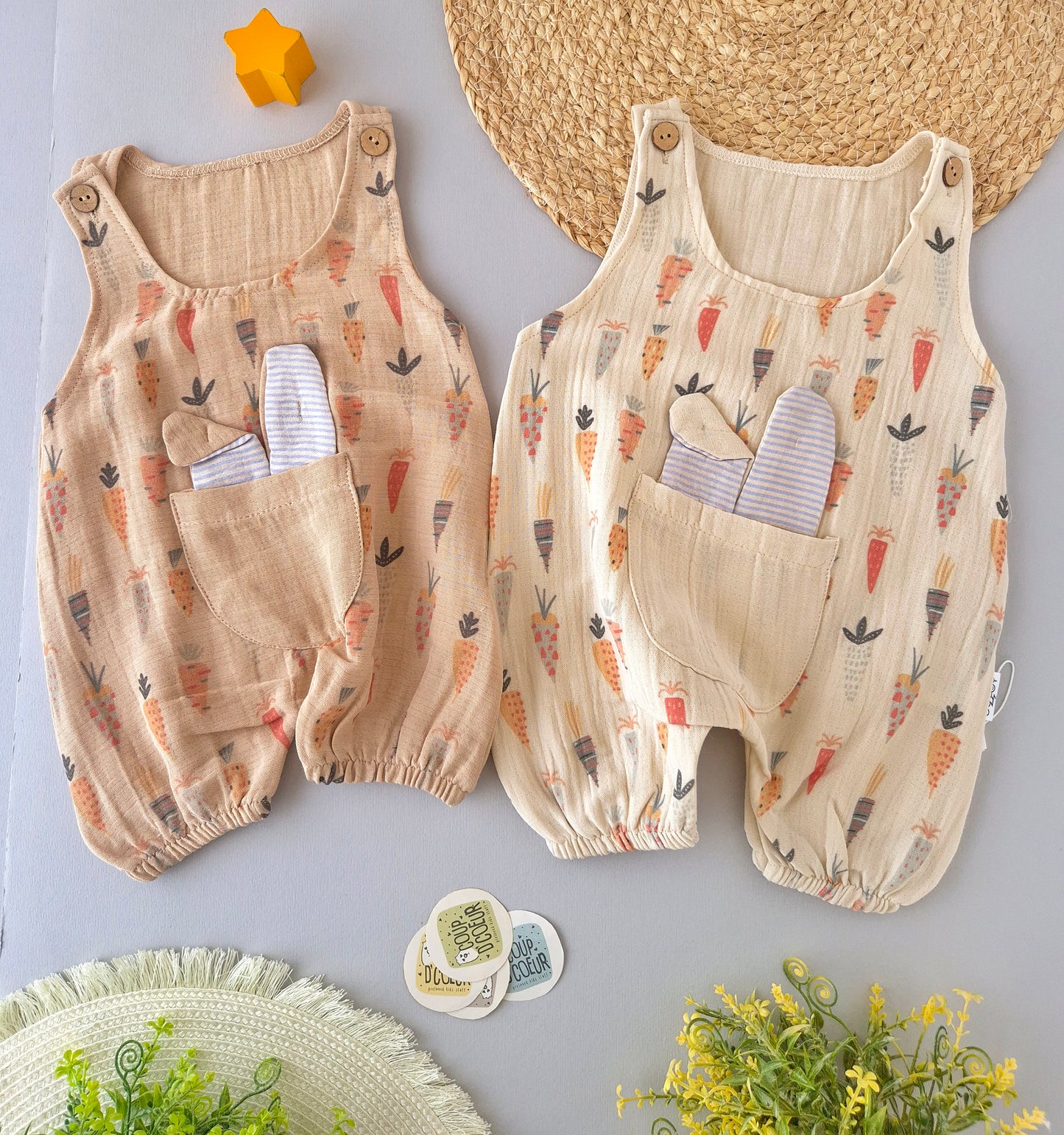 Carrot Patch Romper
