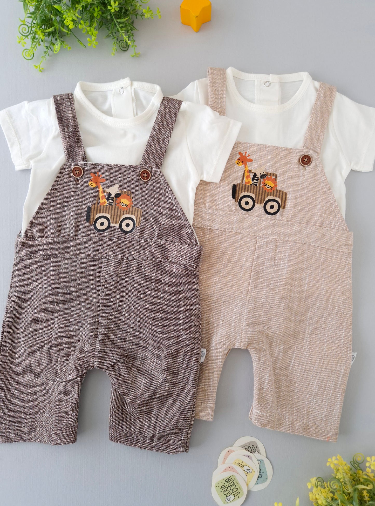 Safari Jumpsuit Set- 2 pcs