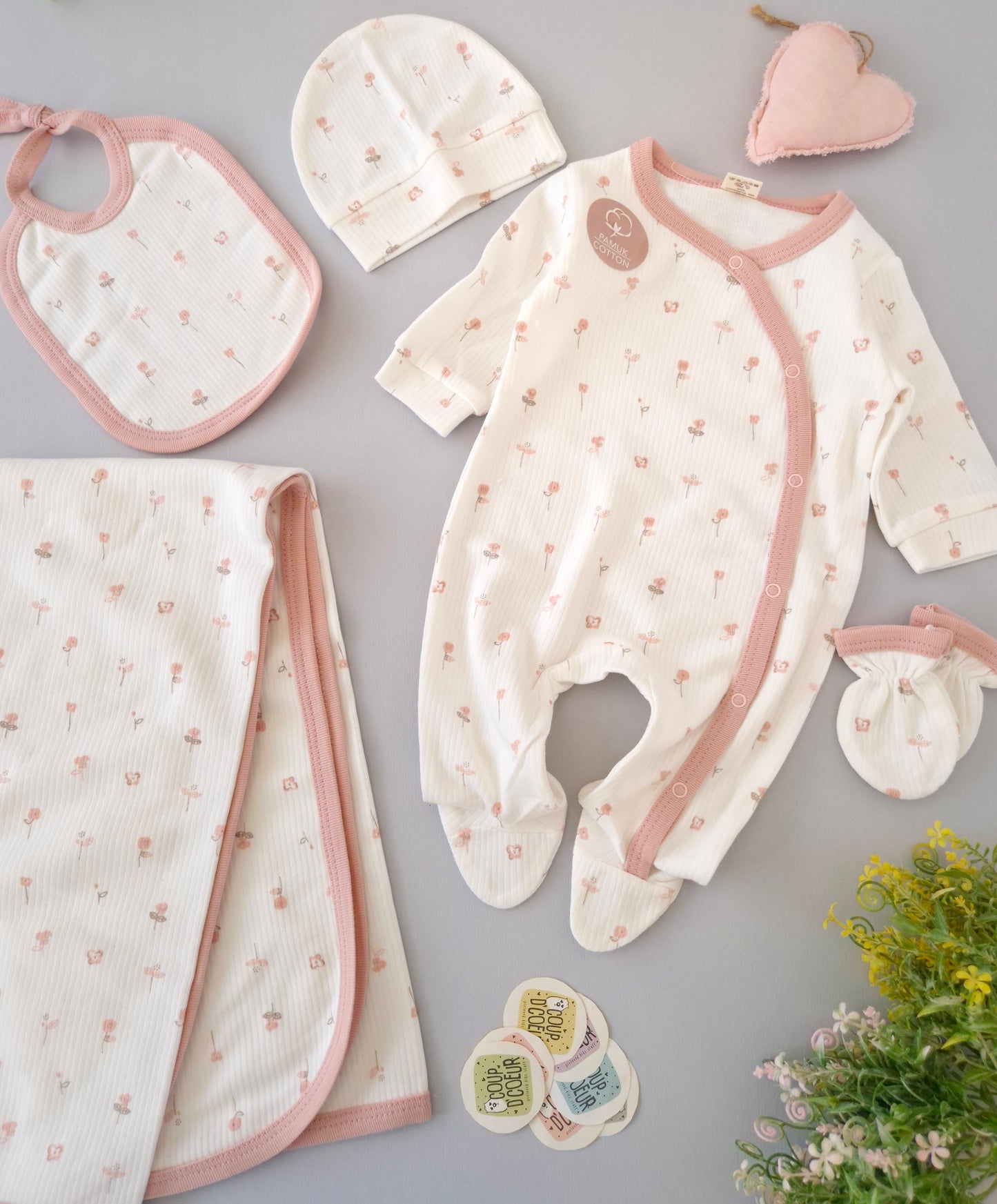 The Rosa Set- cotton 5 pcs