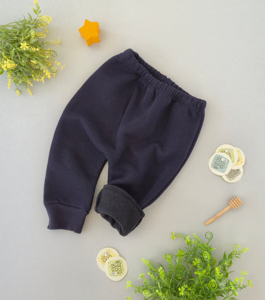 Navy fleece inside pant