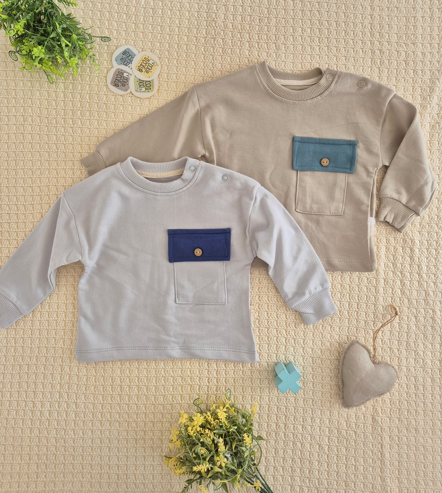 Pocket Sweater-cotton