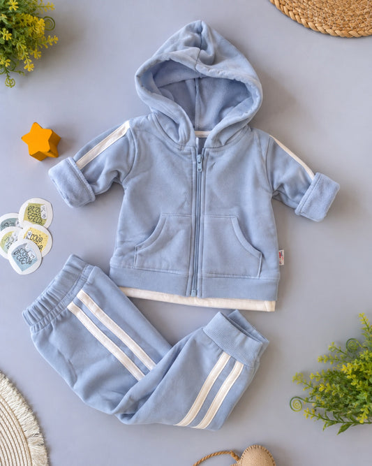 All Star Zip Set- Blue Fleece Inside