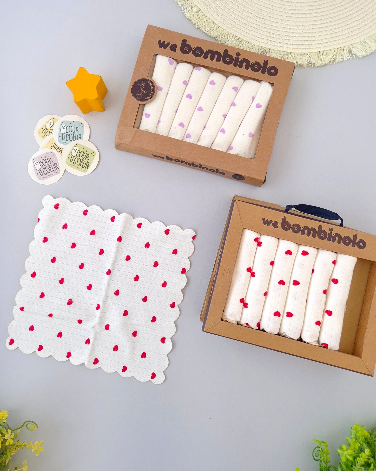 Heart Baby Cloth 20x20 cm