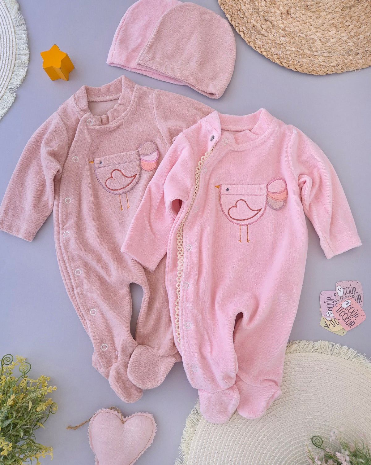 Birdie Overall-Velvet Feel (small sizes better to take bigger size)