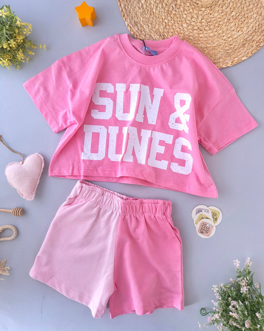 Pink Sands Cropped Set