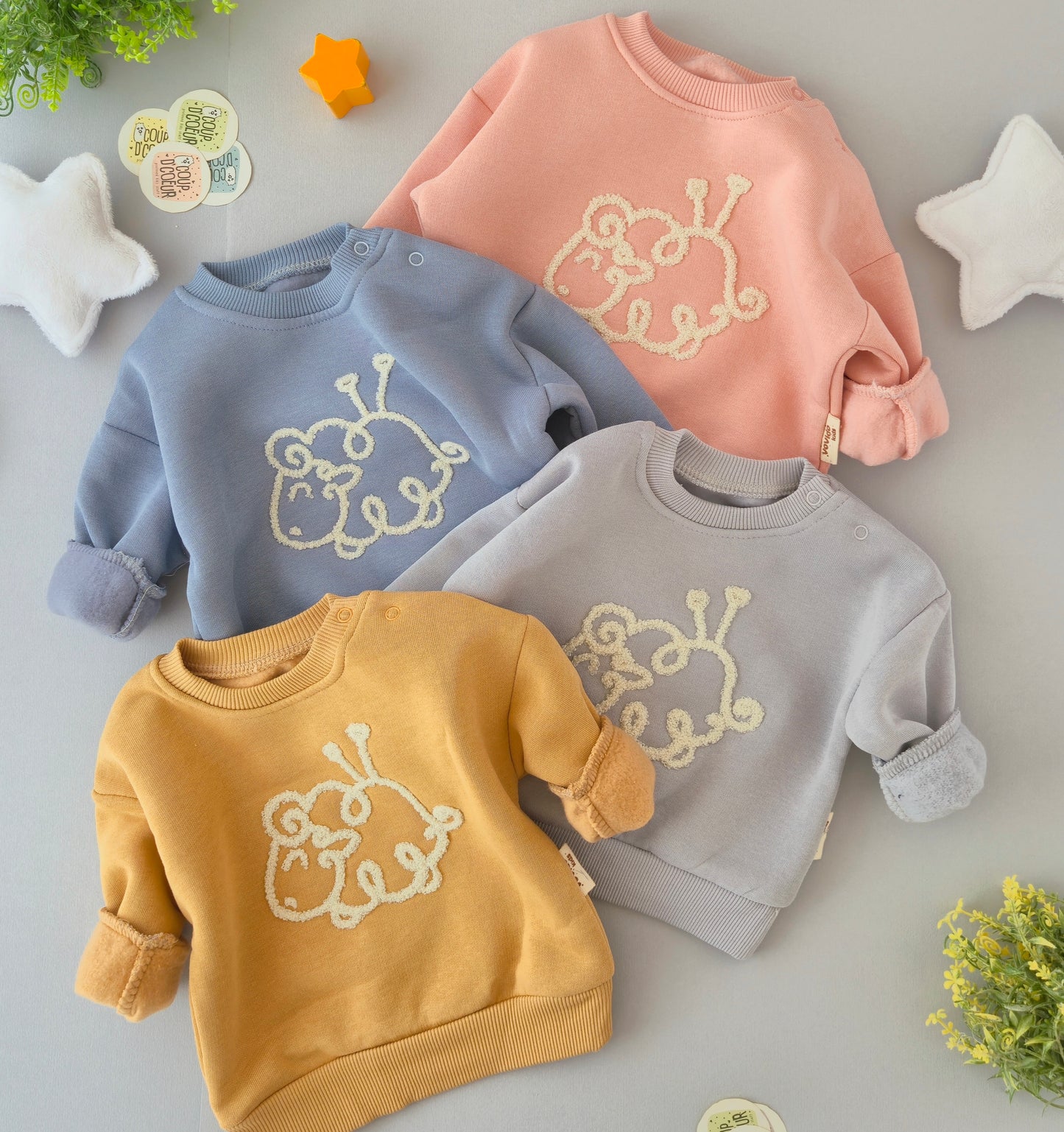 Sweet Sweater- Fleece Inside