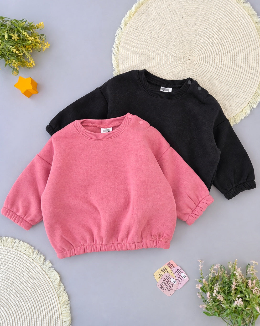 Sweet Basic Sweatshirt - Fleece Inside