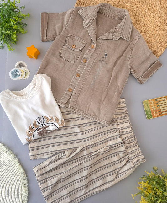 Urban Safari Set - khaki 3 pcs