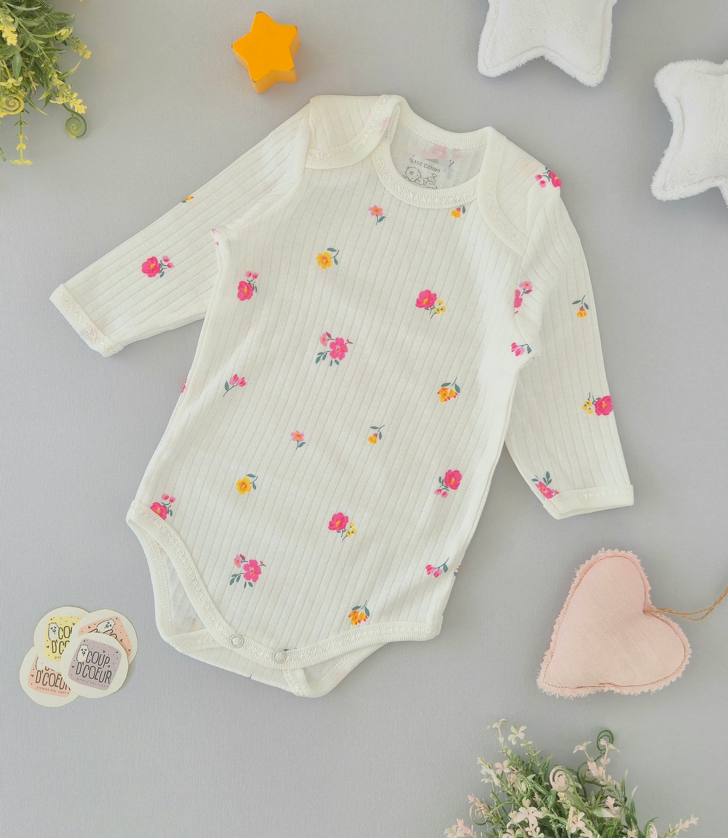 Flower bodysuit- cotton