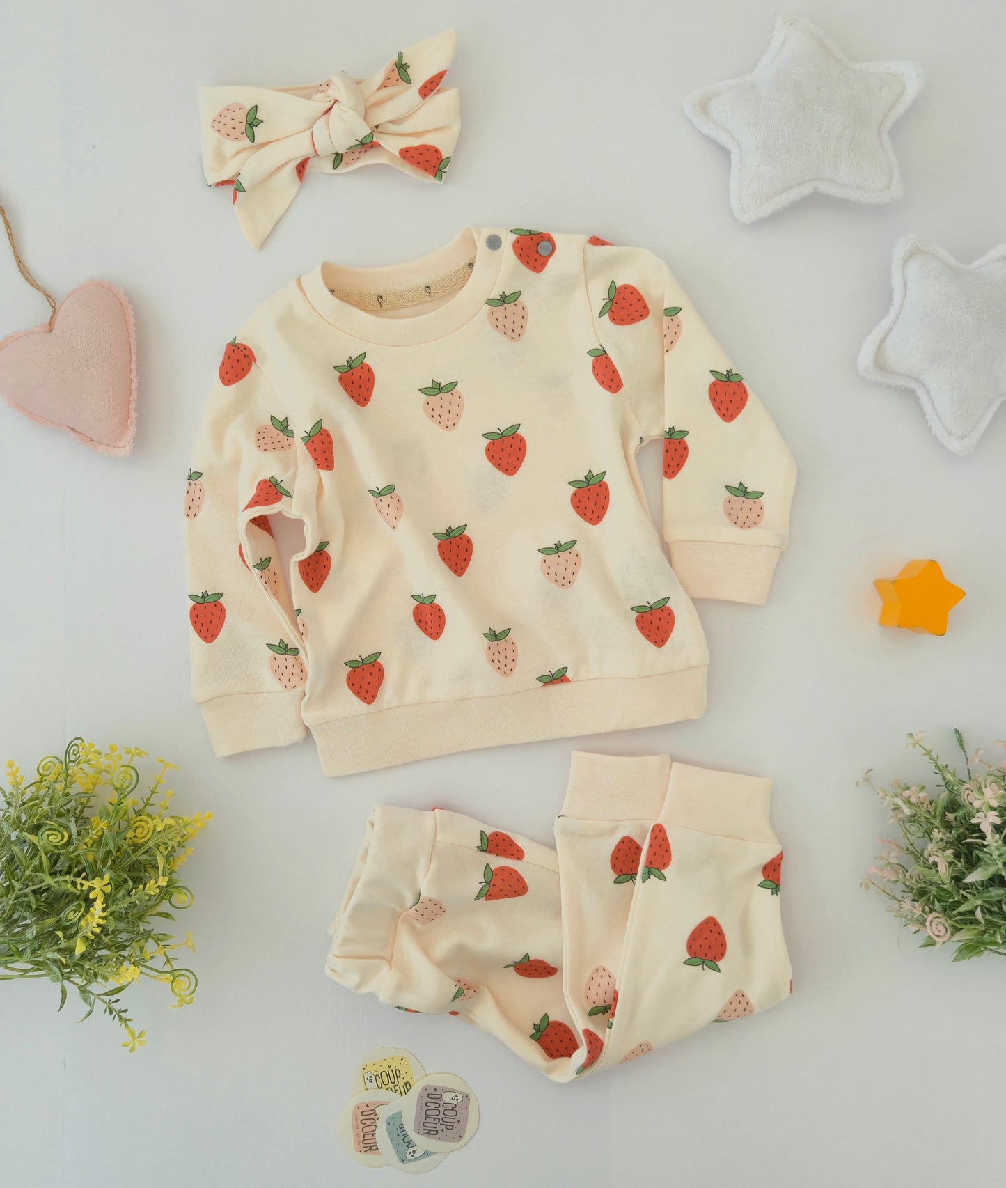 Strawberry Set- 3 pcs