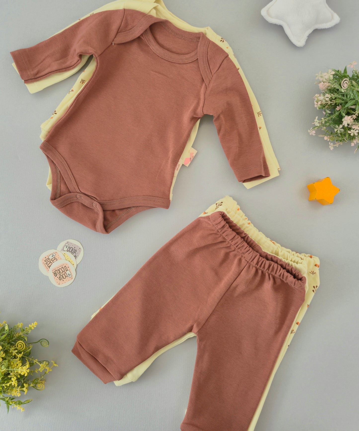 Brown set-cotton
