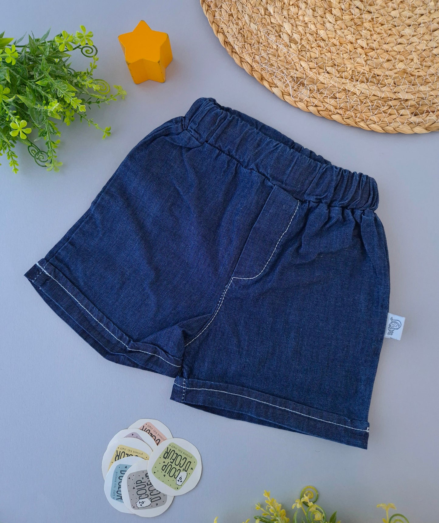 Denim shorts