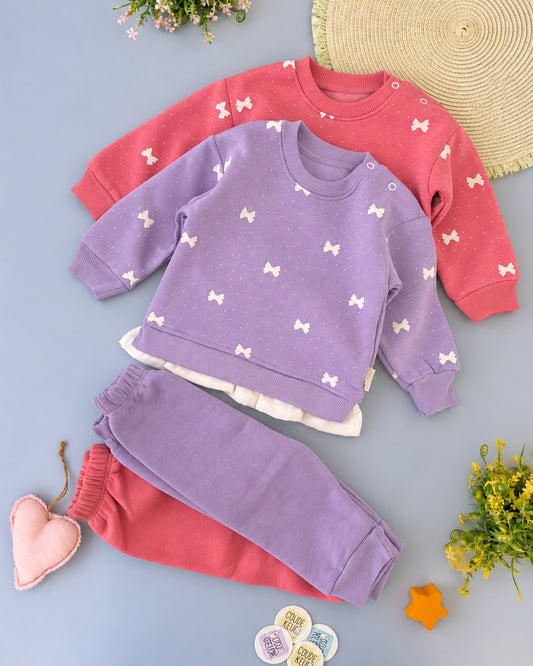 Bow Love Set - Fleece Inside