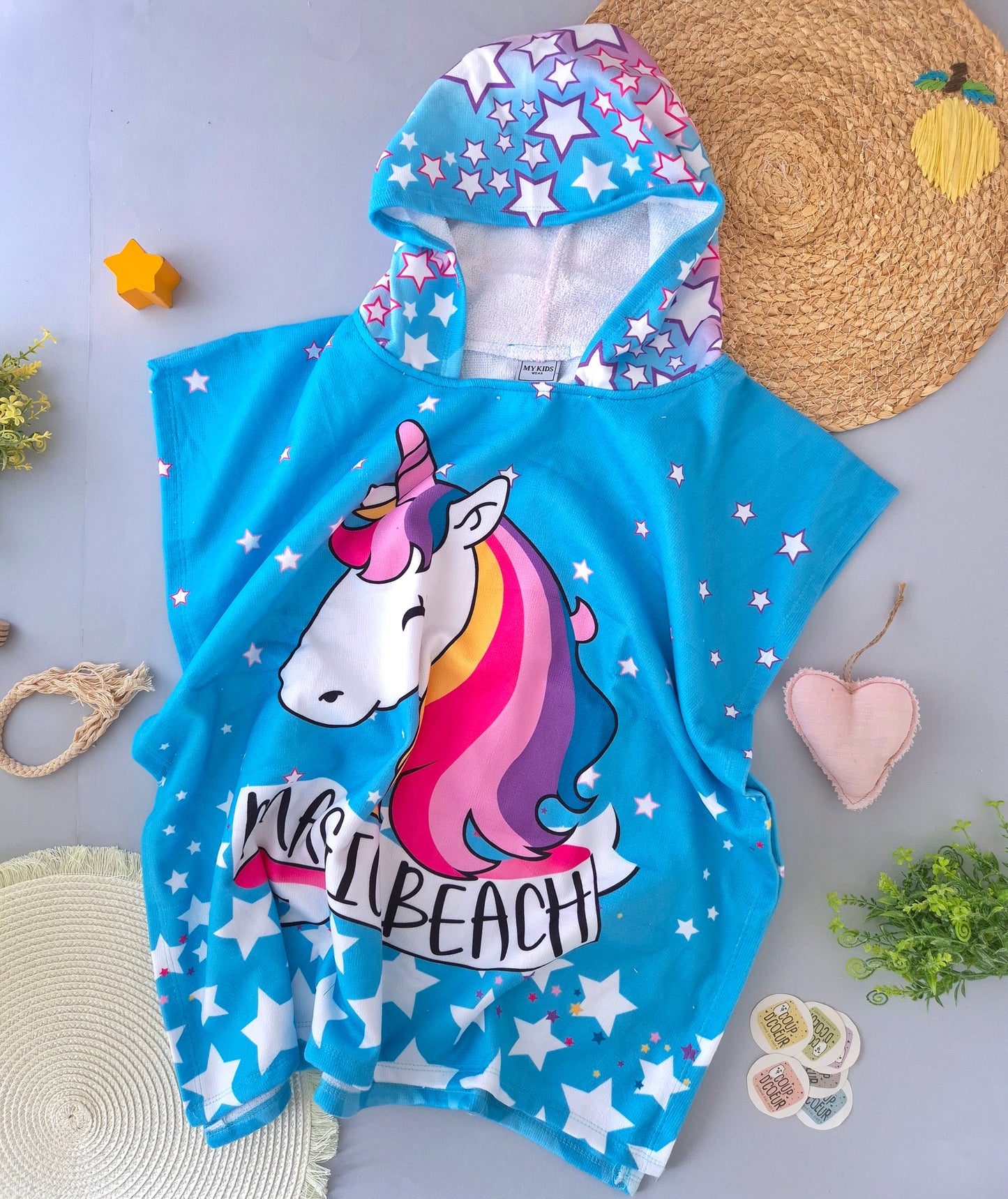 Unicorn Hooded Beach Towel