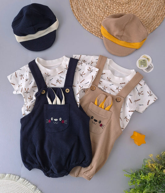Bunny Romper- 3 pcs