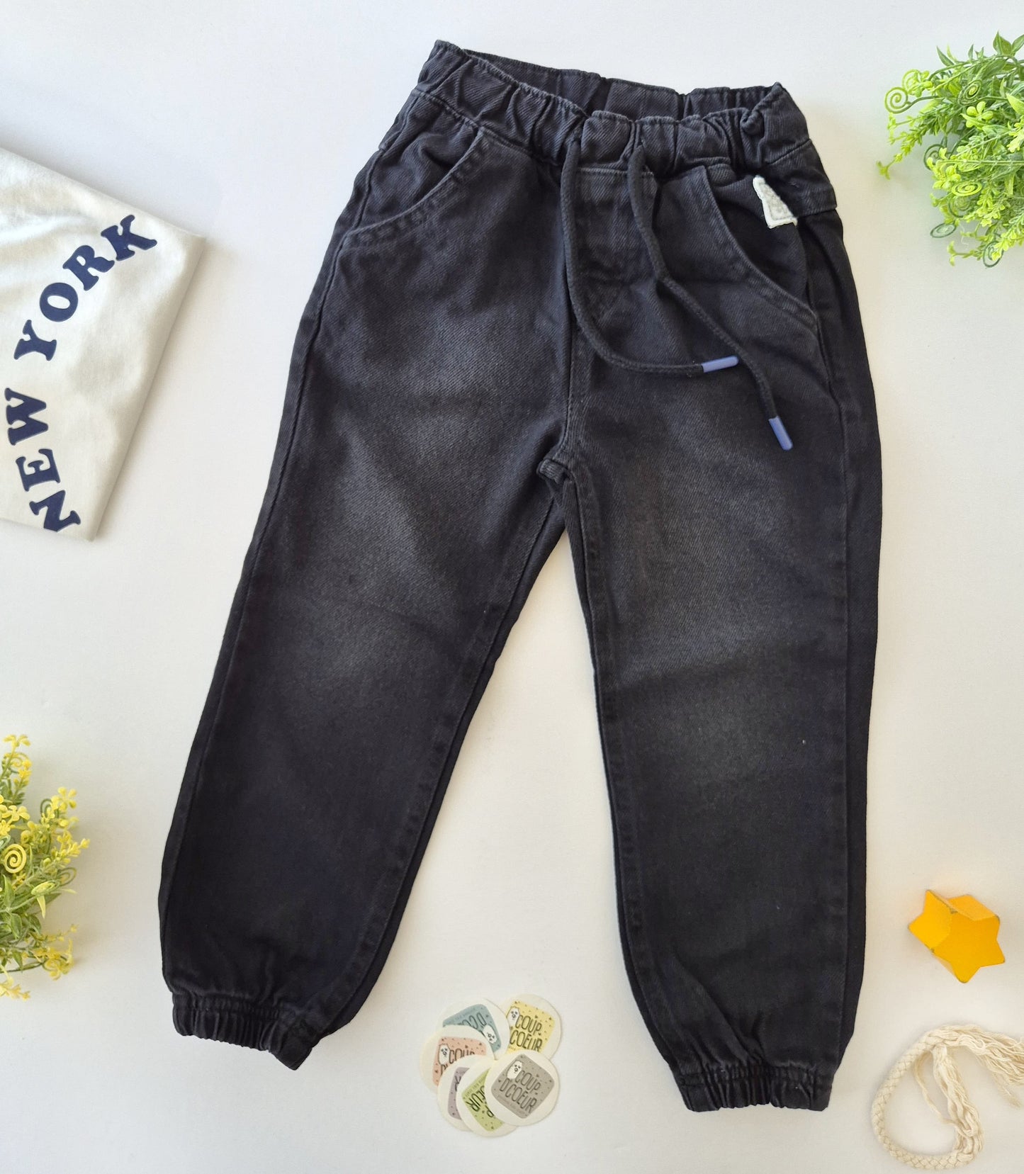 Jogger Denim-Black