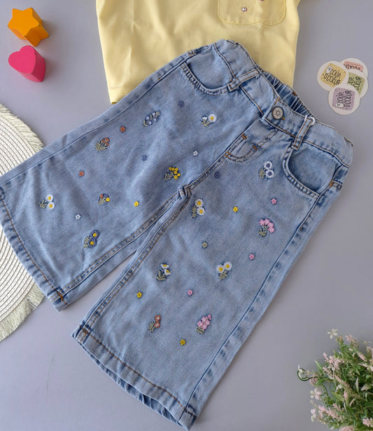 Wildflower Cropped Jeans