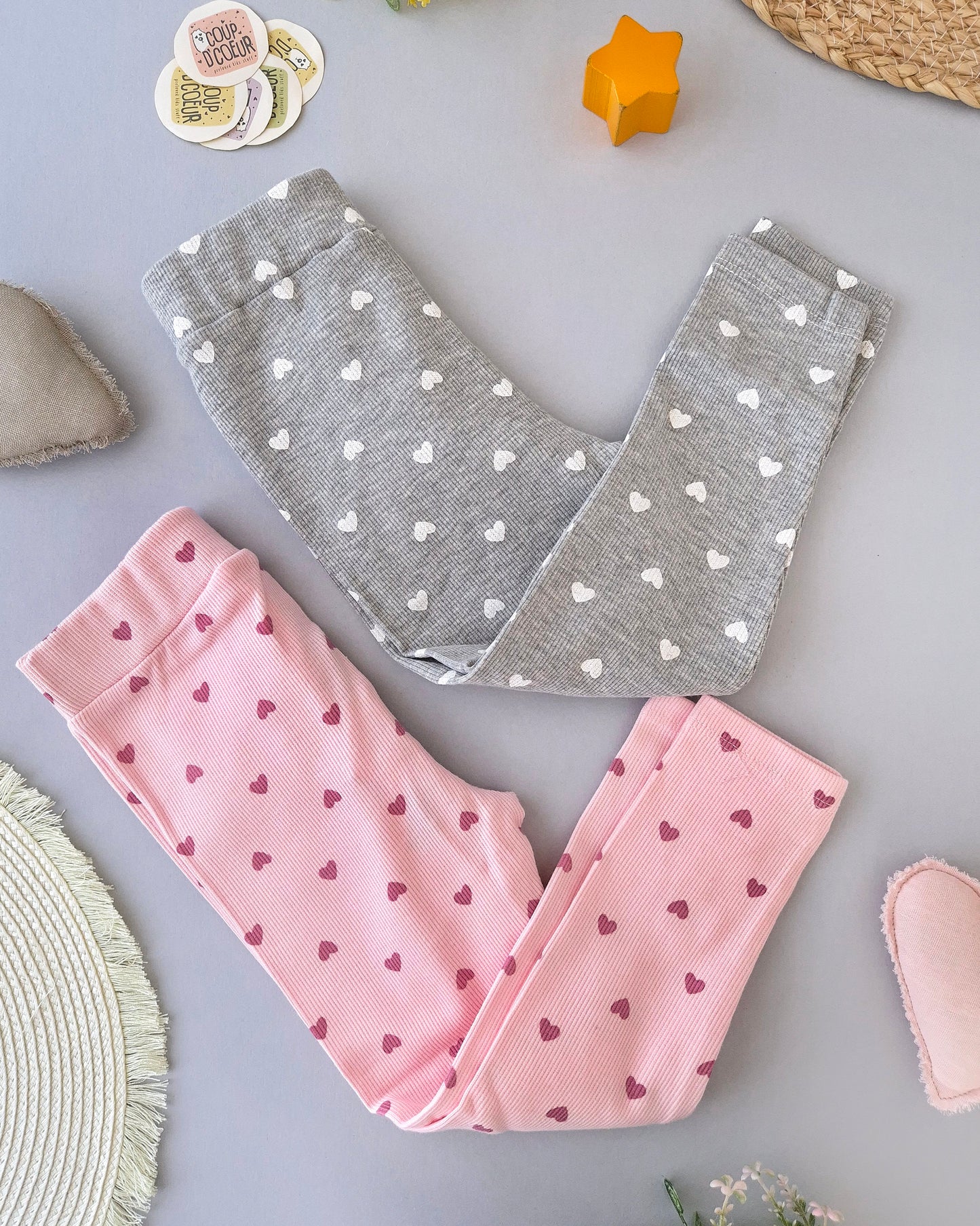 Heart Print Leggings