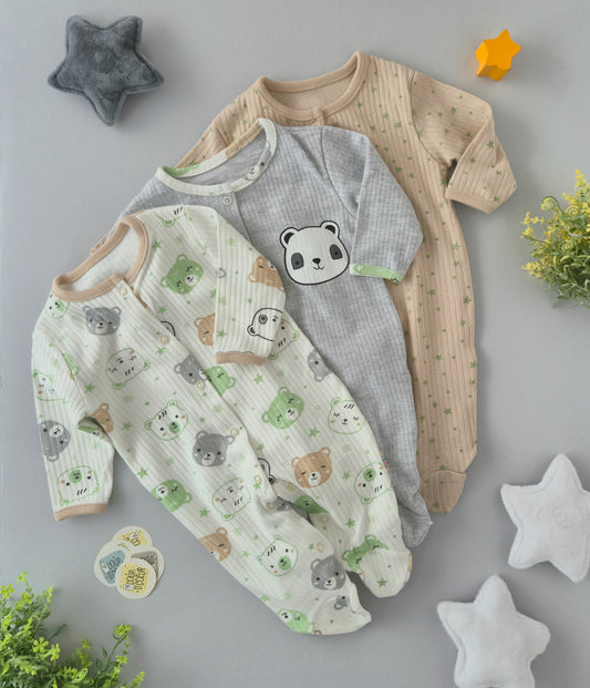 Panda overall-cotton closed legs