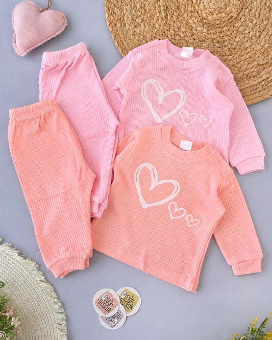 Hearts Set Cotton