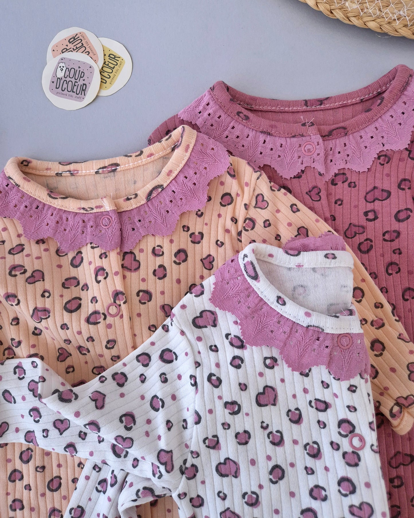 Heart Leopard Overall