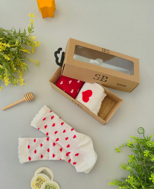 Heart Socks- 3 pair