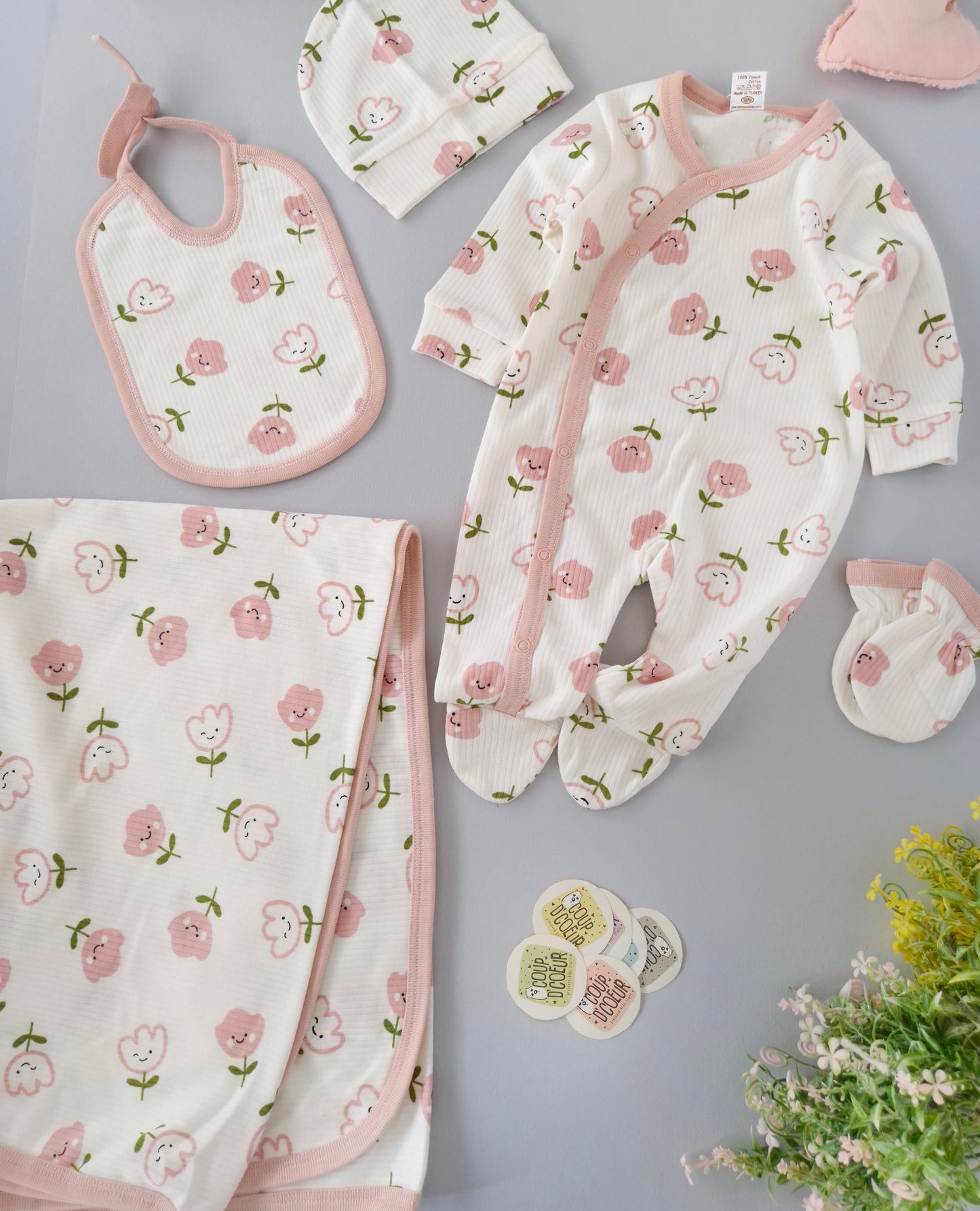 Floral Set- cotton 5 pcs